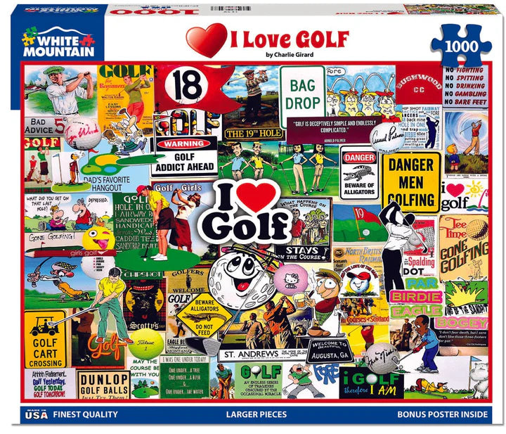 I Love Golf - 1000 Pieces