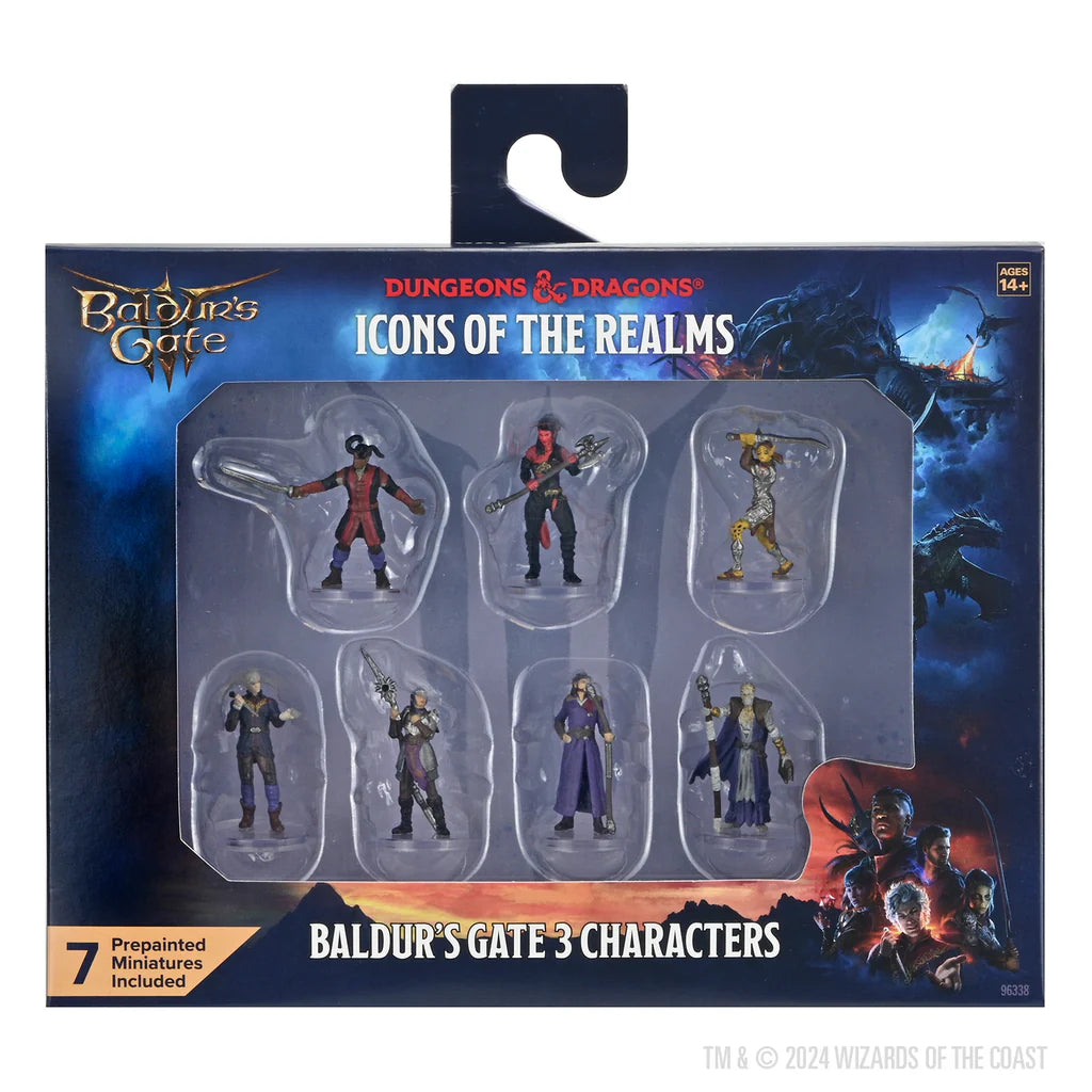 D&D Icons of the Realms Baldur's Gate 3 Character Miniatures Boxed Set