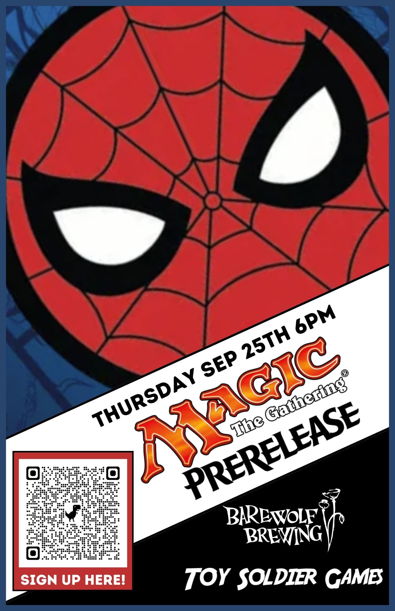 MTG Spiderman Prerelease at BareWolf Brewing September 25th 2025