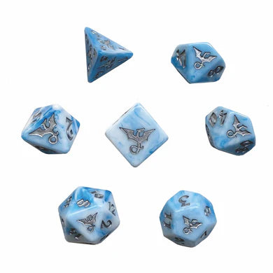Swirl Dragon Cloud RPG Dice Set (BOW)
