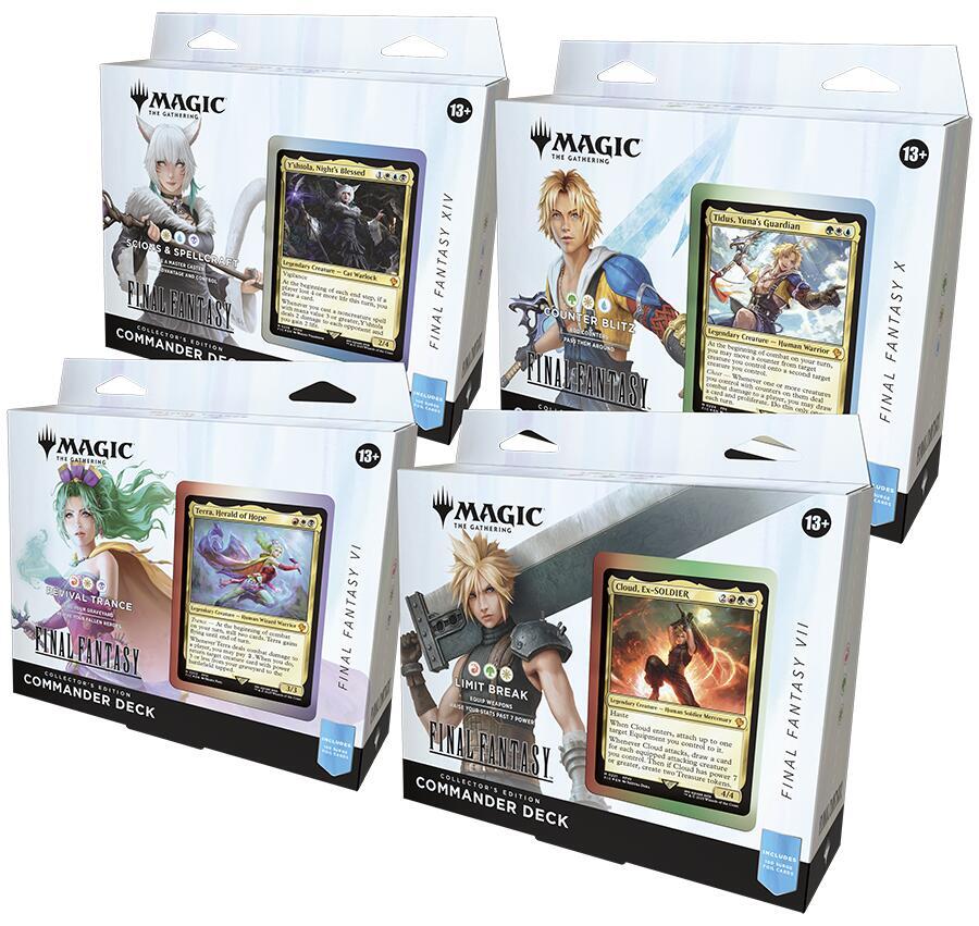 MTG Final Fantasy Commander Collector Deck Display (4 Decks)