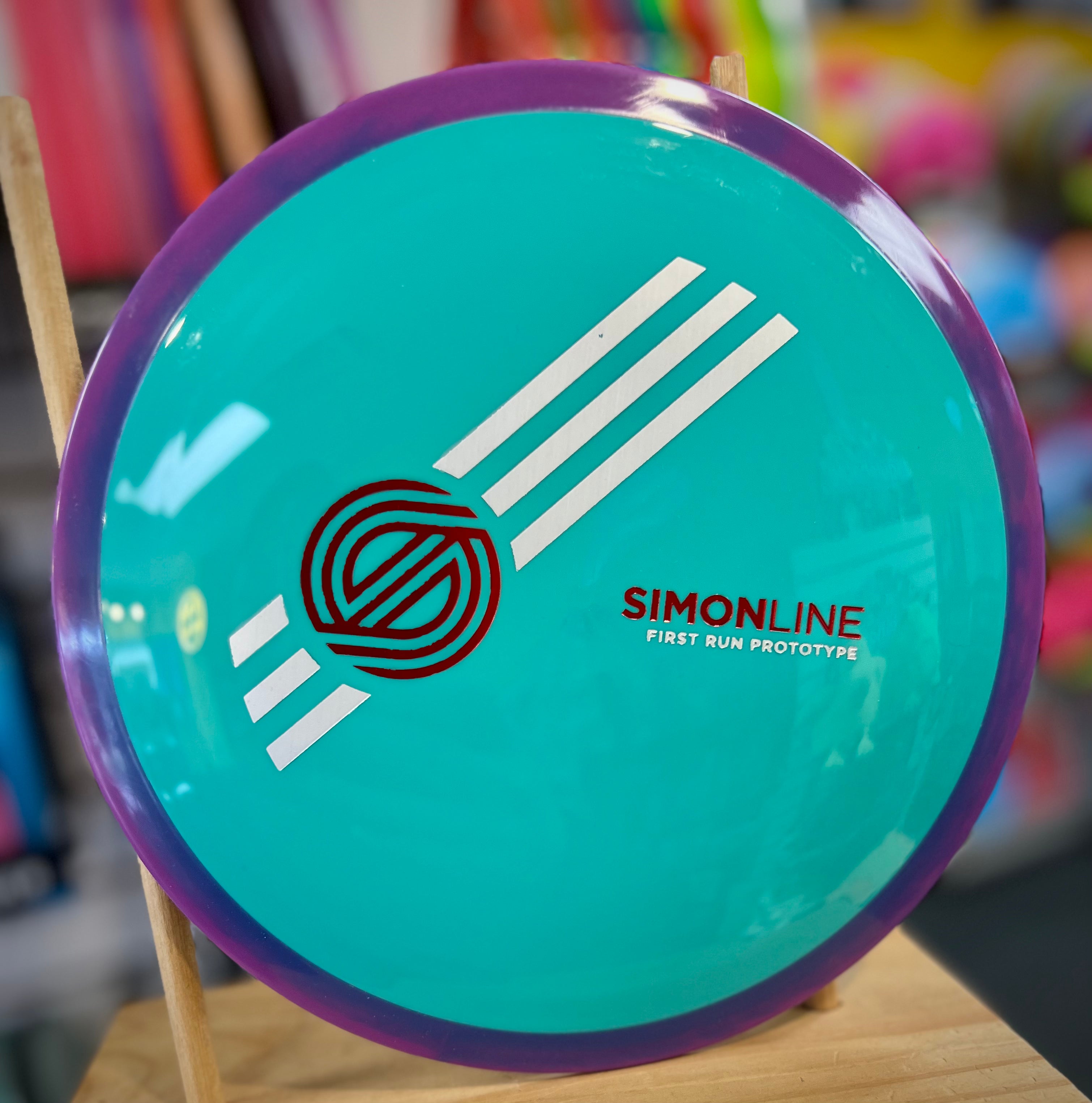 SimonLine First Run Prototype Time Lapse Disc (Purple on Sea Green)