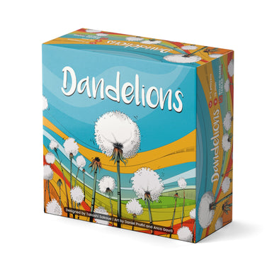 Dandelions board game box cover
