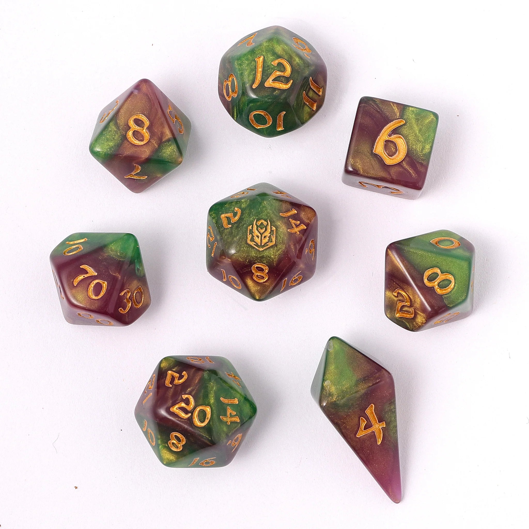 Wyrmforged RPG Dice Set – Wyvern Venom