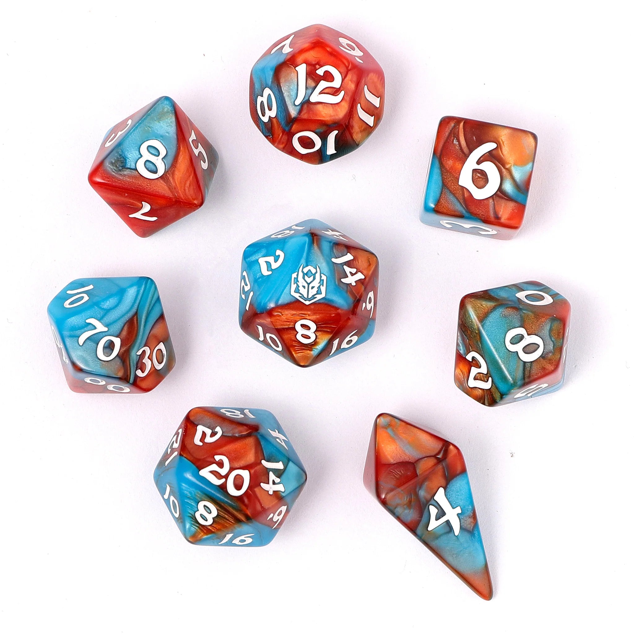 Wyrmforged RPG Dice Set – Bard’s Cloak