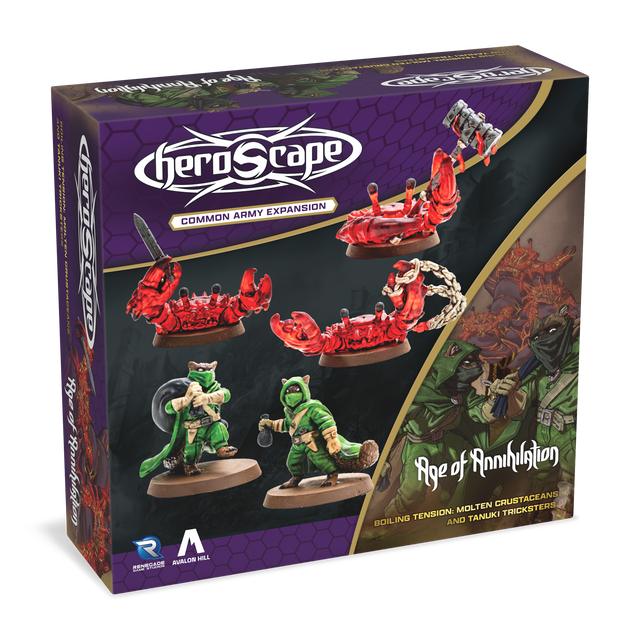 Heroscape Army Expansion: Molten Crustaceans  and Tanuki Tricksters