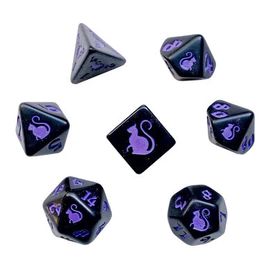Kitty Clacks Magic RPG Dice Set (BOW)