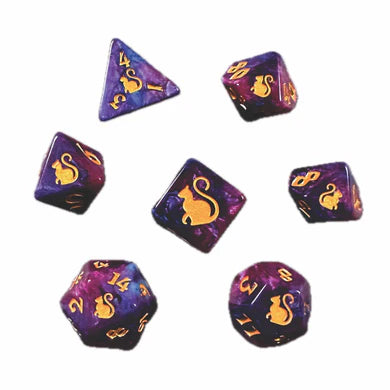 Kitty Clacks Fortuna RPG Dice Set (BOW)