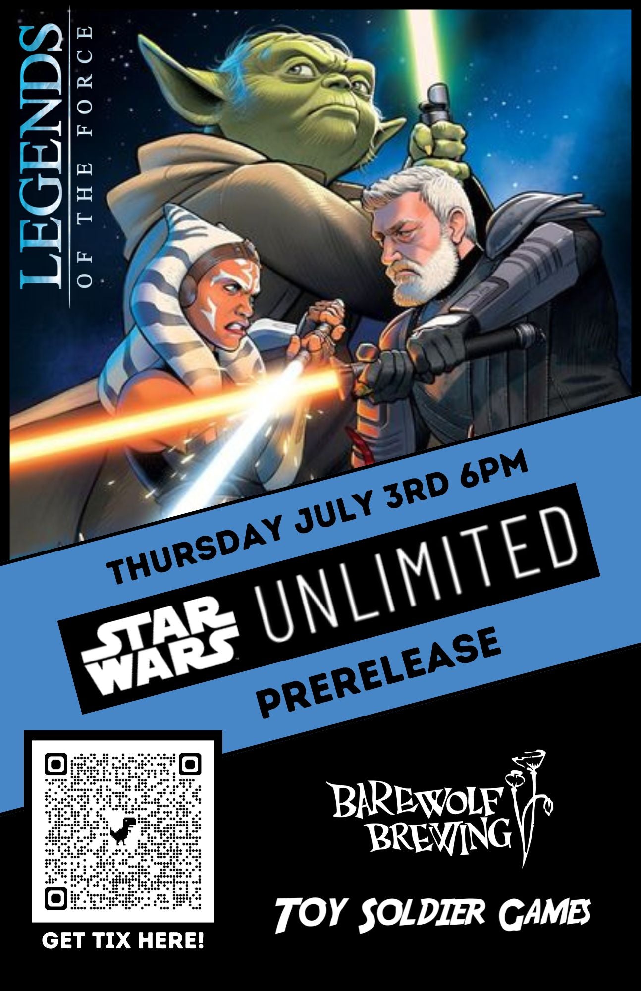 Legends of the Force Prerelease at BareWolf Brewery July 3 2025
