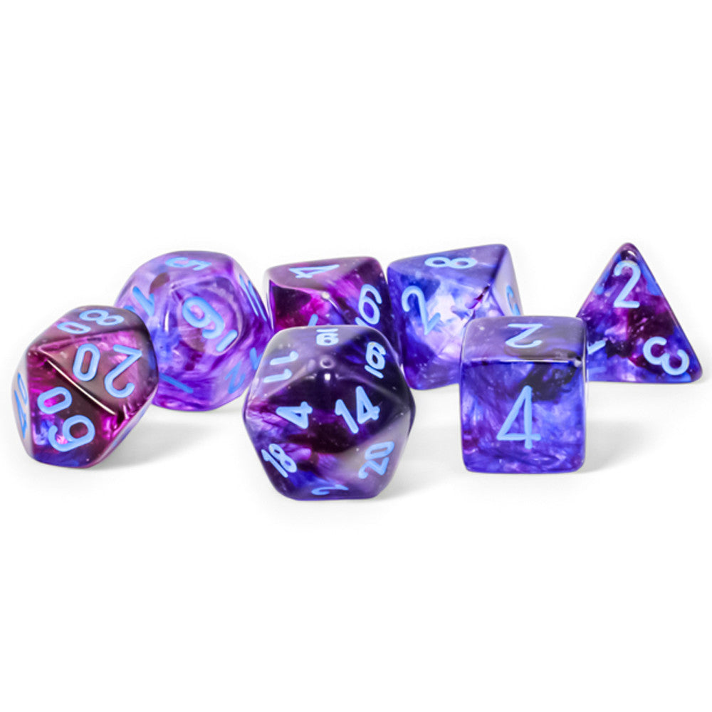 7-Die Set Mega-Hedrals Nebula Luminary: Nocturnal/Blue