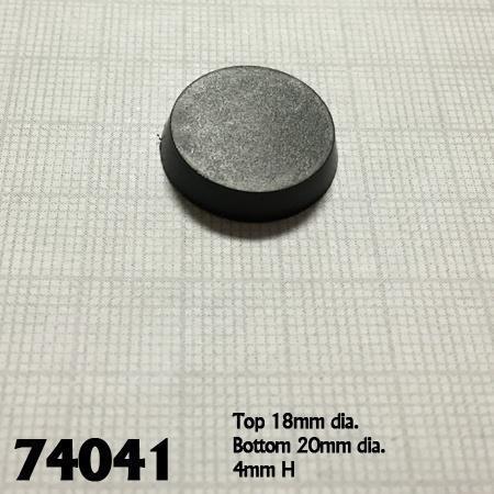 RPR 20mm Round Plastic Flat Top Base (25)