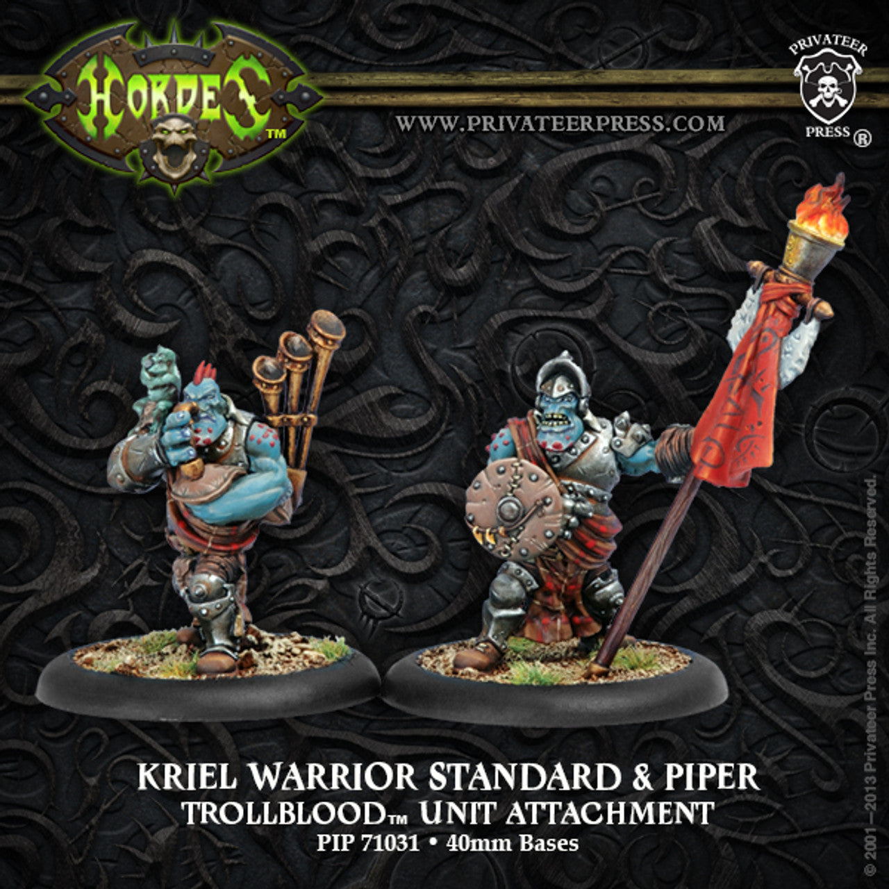 Hordes Trollbloods: Kriel Warrior Piper (Standard Unit Attachment)