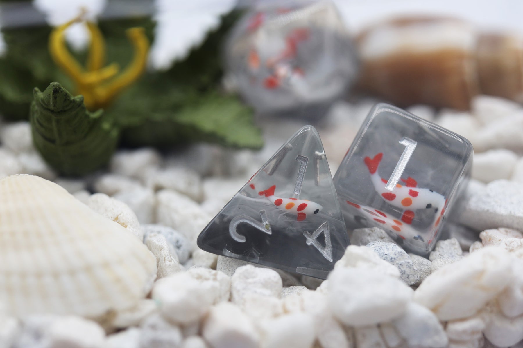 Misty Water Koi RPG Dice Set