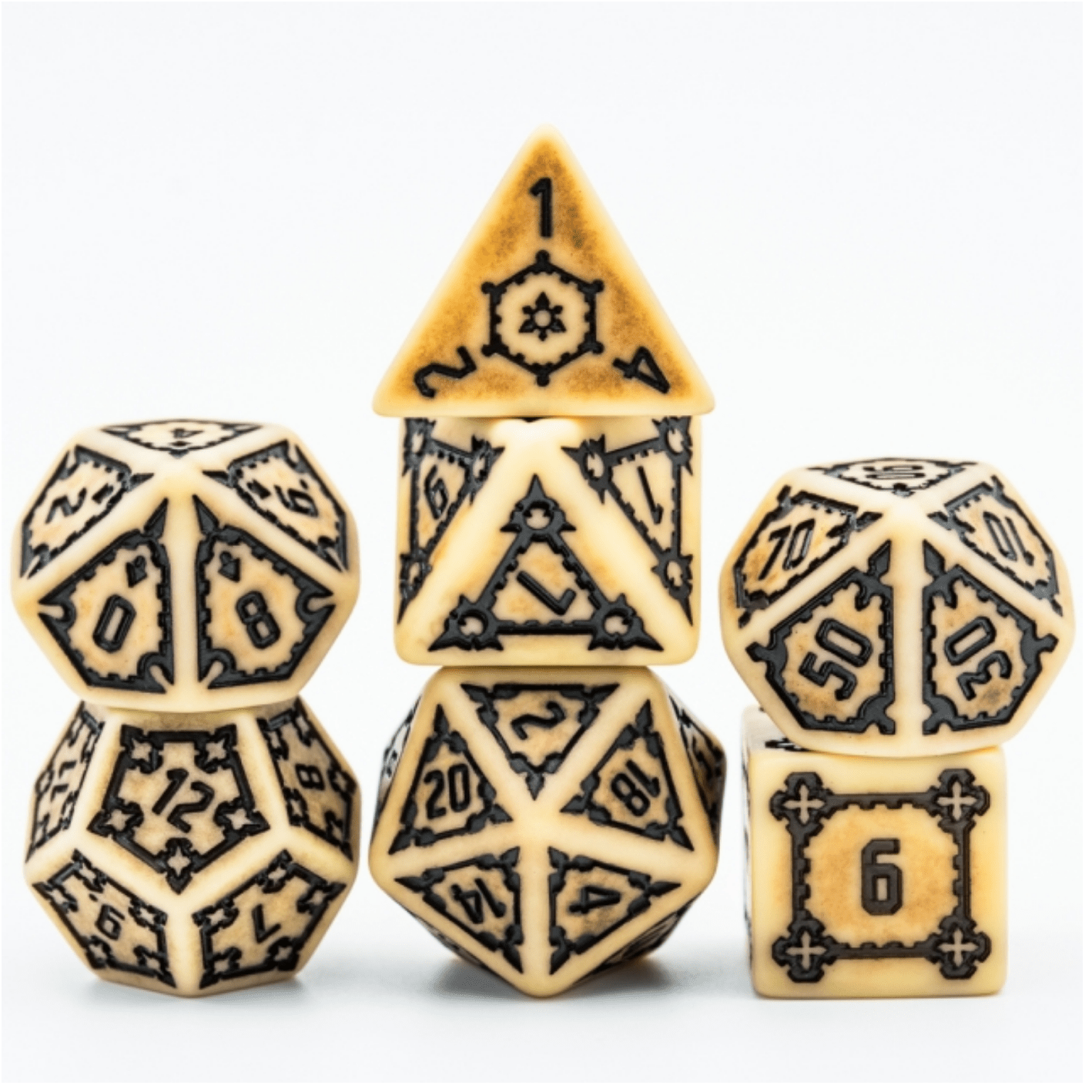 Huge Parchment Castle RPG Dice Set